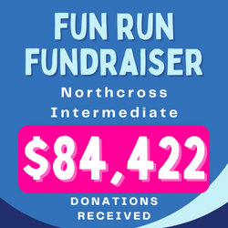 illustration showing results of Northcross Intermediate Fun Run